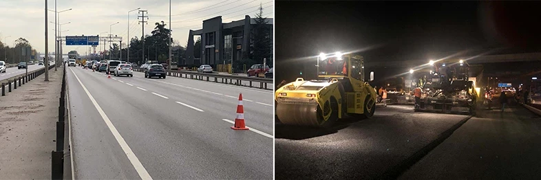Stadyum yolunda D-100 Ankara yönü asfaltlandı