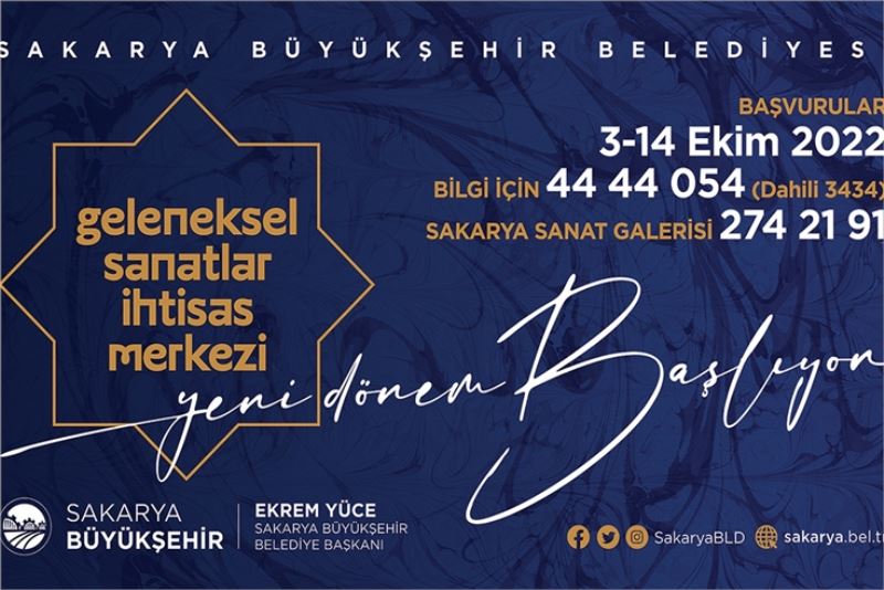 Geleneksel Sanatlar İhtisas Merkezi’nde yeni dönem başlıyor