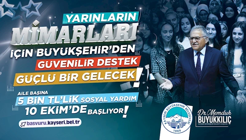 Büyükşehir’in Üniversitede Öğrencisi Bulunan Ailelere 5 Bin TL’lik Sosyal Yardım Başvuruları Başlıyor