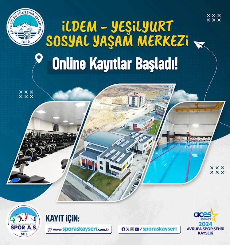 İldem-Yeşilyurt Sosyal Yaşam Merkezi Online Kayıtları Başladı