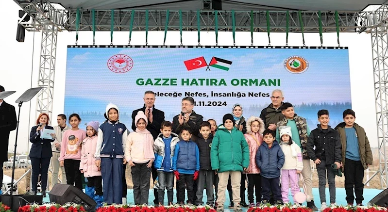 Bakanımız Mahinur Özdemir Göktaş, Milli Ağaçlandırma Günü’nde Gazze Hatıra Ormanı’na Fidan Dikti