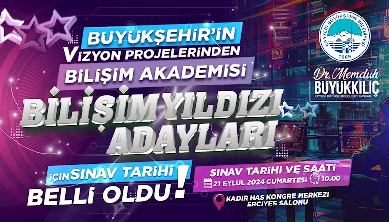 Kayseri Bilişim Akademisi’nde Sınav Tarihi Belli Oldu