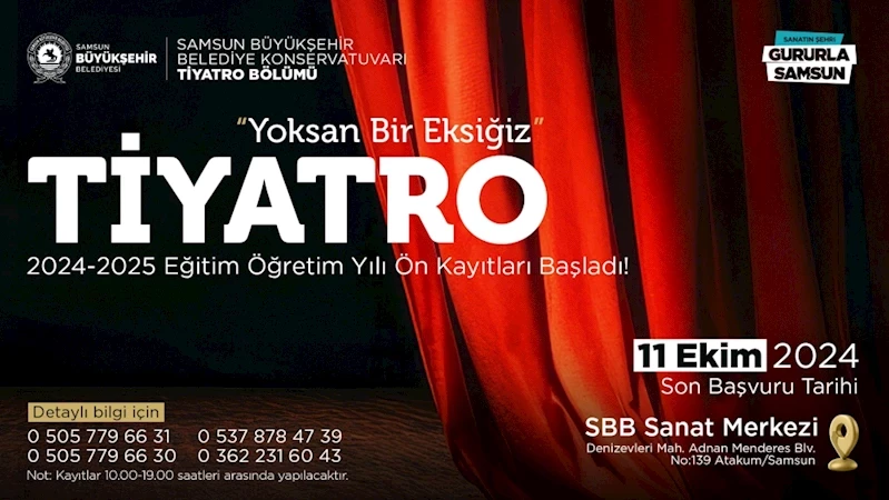 Büyükşehir Belediye Konservatuarı tiyatro kurslarına başvurular başladı