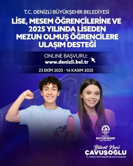 Denizli Büyükşehir Belediyesi ulaşım desteğini genişletti
