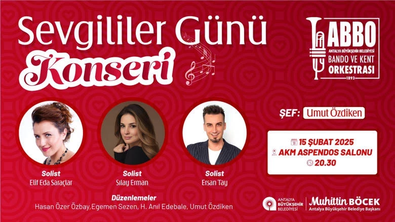 14 Şubat Sevgililer Günü’ne özel iki konser