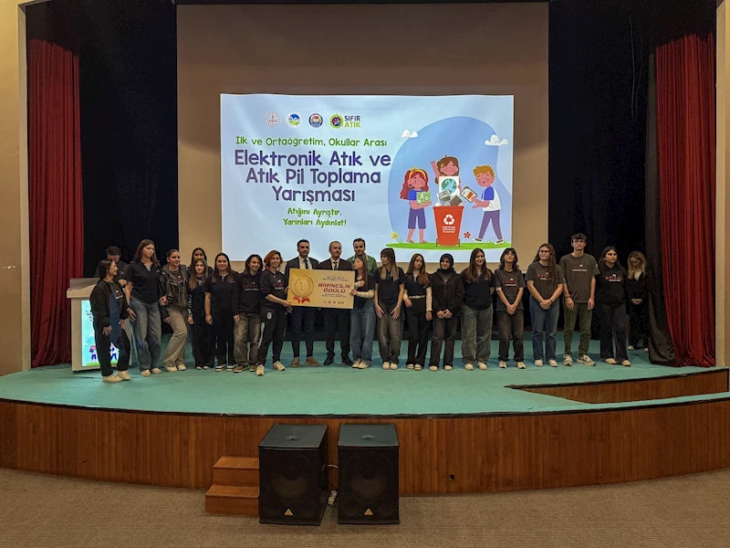 Elektronik Atık ve Atık Pil yarışmasında okullar ödüllerini aldı