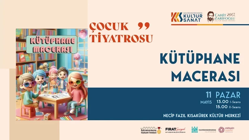 “Kütüphane Macerası” Minik İzleyicileri İçin Sahne Alacak