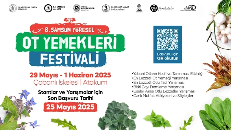 SAMSUN’DA YÖRESEL OT YEMEKLERİ FESTİVALİ BAŞLIYOR