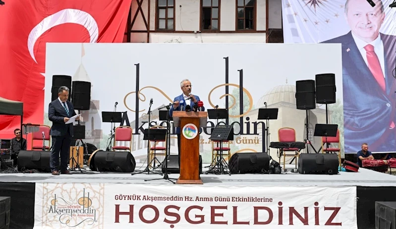 BAKAN URALOĞLU, 35. AKŞEMSEDDİN HAZRETLERİNİ ANMA GÜNÜNDE KONUŞTU