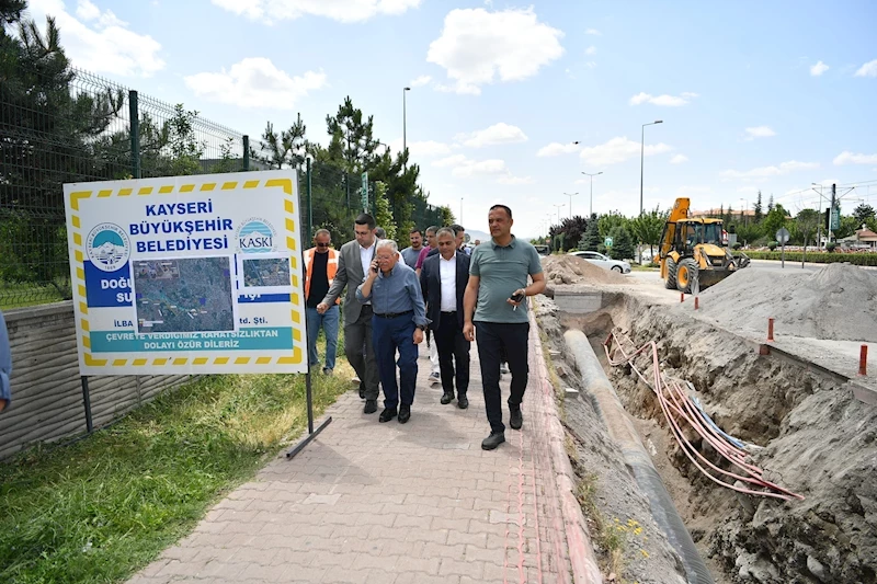 Başkan Büyükkılıç’tan 350 Milyon TL’lik Altyapı Çalışmalarına Yerinde İnceleme