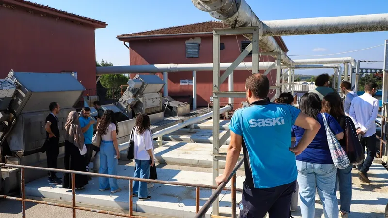 Geleceğin hekimleri SASKİ tesislerinde su ve atık su süreçlerini gözlemledi